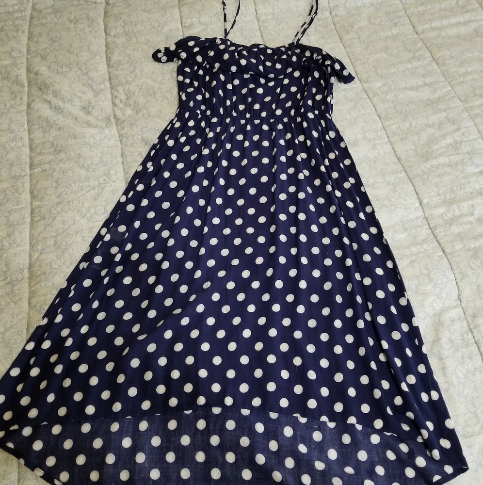 🎊FINAL SALE🎉Polka Dot High Low Dress